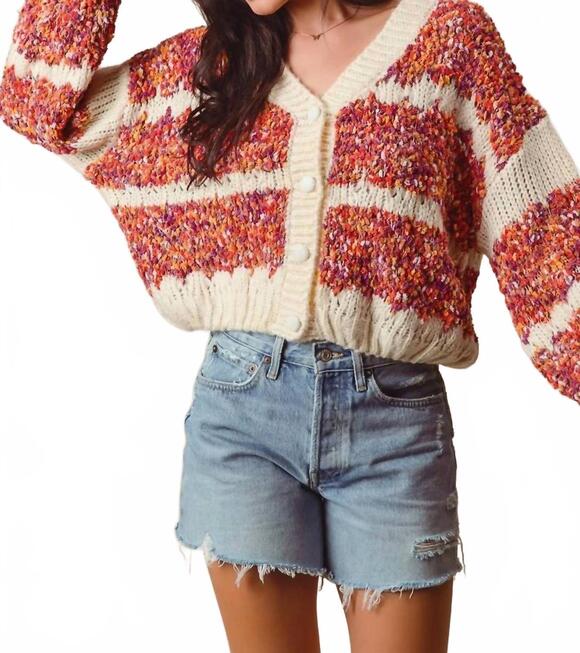 SO ME Sweaters - NEW SO ME gracie button down cardigan in rust